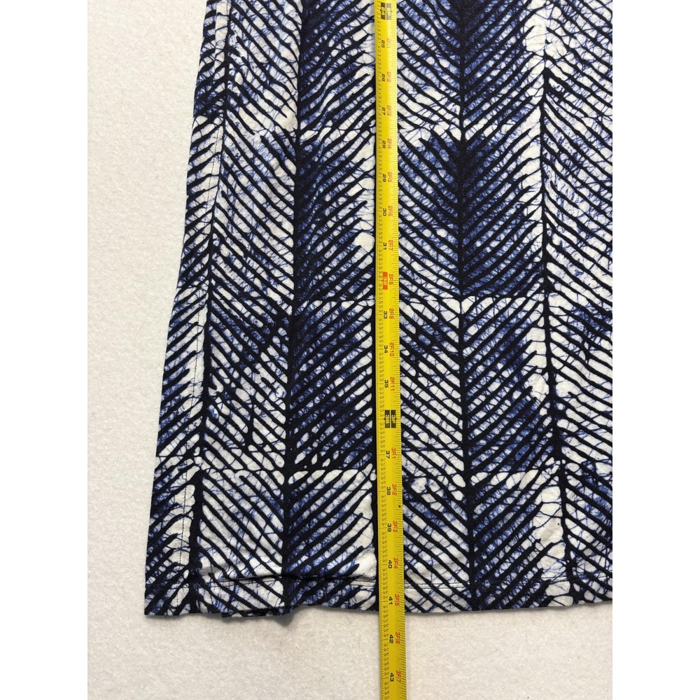MICHAEL Michael Kors Skirt Womens 1X Plus Blue Geometric Print Maxi Long Jersey - Picture 9 of 11